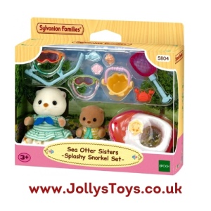 Sylvanian Families Sea Otters Splashy Snorkel Set